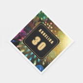 Disco Verjaardag Servet (Hoek)