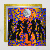 Disco-verjaardagsfeest Uitnodiging (Voorkant / Achterkant)