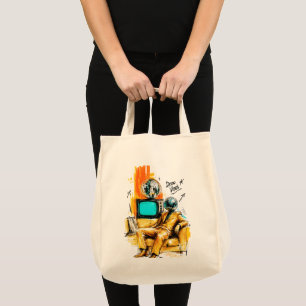 Disco Vibes Retro 80s Disco Bal Kunst Tote Bag