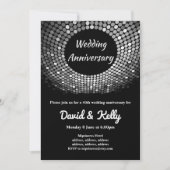 disco , vintage , dansbruiloft , uitnodiging tot h (Voorkant)