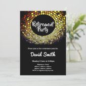 disco, vintage, danse invitation de la retraite (Debout devant)