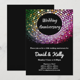 disco, vintage, danse mariage, invitation annivers