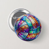 Disco Volleybal Button (Voorkant /achterkant)