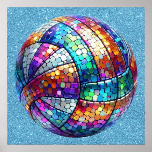 Disco Volleybal Poster