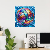 Disco Volleybal Poster (Thuiskantoor)