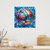 Disco Volleybal Poster (Keuken)