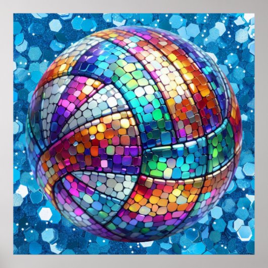 Disco Volleybal Poster (Voorkant)