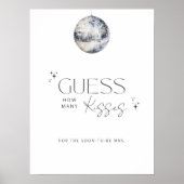 Disco Vrijgezellenfeest hoeveel kussen Poster (Voorkant)