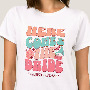 Disco vrijgezellenfeest Retro 80's 70's Groovy T-shirt