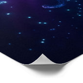 Disco Walvis Diepe Gloed Poster (Hoek)