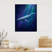 Disco Walvis Diepe Gloed Poster (Keuken)