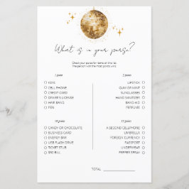 Disco Wat zit er in je tas Vrijgezellenfeest spel