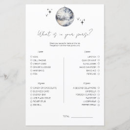 Disco Wat zit er in je tas Vrijgezellenfeest spel