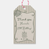 Disco Whimsical Hand Drawn Funky 30e verjaardag Cadeaulabel (Voorkant)