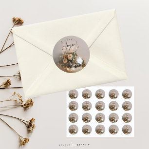 discobal   Boho Florals   esthetisch Ronde Sticker