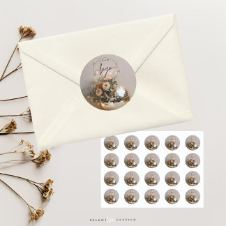 discobal | Boho Florals | esthetisch Ronde Sticker