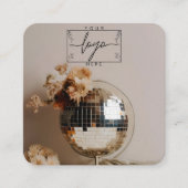 discobal | Boho Flowers Vierkante Visitekaartje (Voorkant)