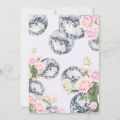 Discobal bruiloft uitnodiging Bloemen Lavendel (Achterkant)