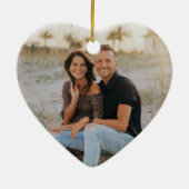 Discobal kerstboom eerste kerst verloofd keramisch ornament (Achterkant)