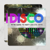 Discodansfeest Kaart (Voorkant / Achterkant)