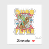 Discokoorts bij Scooby en Shaggy Sticker (Vel)