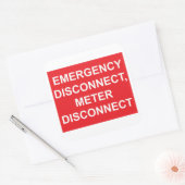 Disconnect-meter Disconnect-Sticker Vierkante Sticker (Envelop)