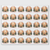 Disconnect to reconnect forest meditation art cadeaupapier (Vlak)