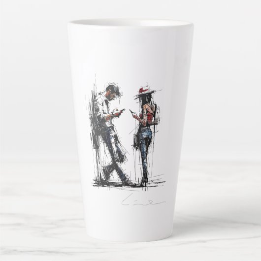 Disconnected Parallel Screens Silent Conversation  Latte Mok (Voorkant)