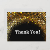 discothèque, parties scintillant, danse, carte de (Devant / Derrière)