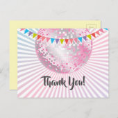 discothèque, parties scintillant, danse, carte de  (Devant / Derrière)