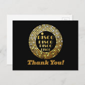 discothèque, parties scintillant, danse, carte de (Devant / Derrière)