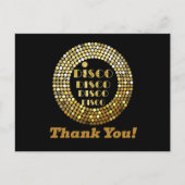 discothèque, parties scintillant, danse, carte de (Devant)