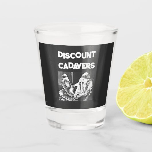 Discount Cadavers Shot Glass Shot Glas (Voorkant)