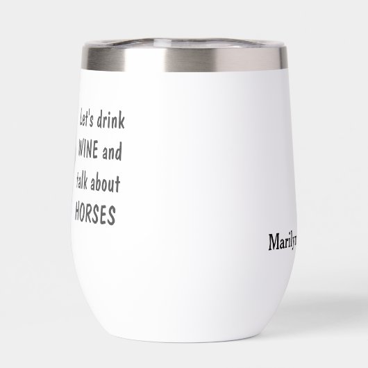 Discours amusant sur les chevaux (Arrière)