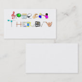 Discours au carte de visite de travail (Devant / Derrière)