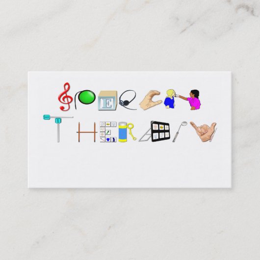 Discours au carte de visite de travail (Devant)