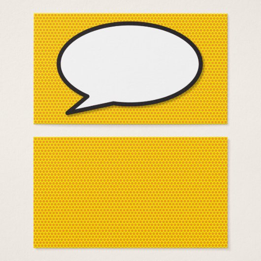 Discours Bubble amusant Retro Comique Livre (Devant & derrière)