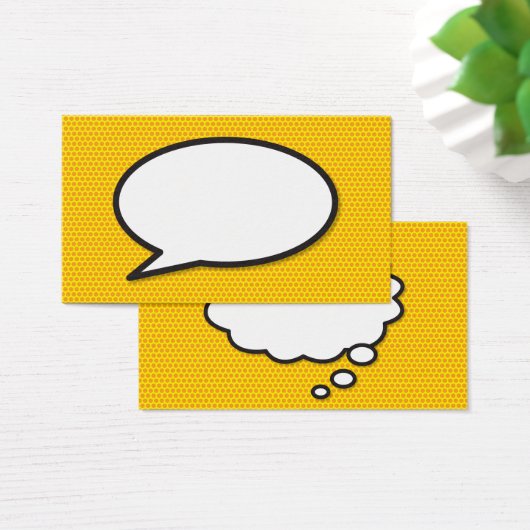Discours et Think Bubbles amusant Retro Comédie li (Bureau)