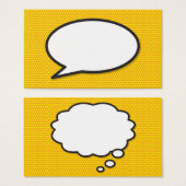 Discours et Think Bubbles amusant Retro Comédie li (Devant & derrière)