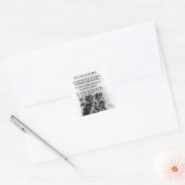 "Discours l'Origine et les Fondements Vierkante Sticker (Envelop)
