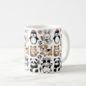 **Discover Our Coffee Mug with Smiling Animals!** (Devant droit)