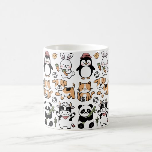 **Discover Our Coffee Mug with Smiling Animals!** (Centre)