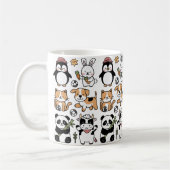 **Discover Our Coffee Mug with Smiling Animals!** (Gauche)