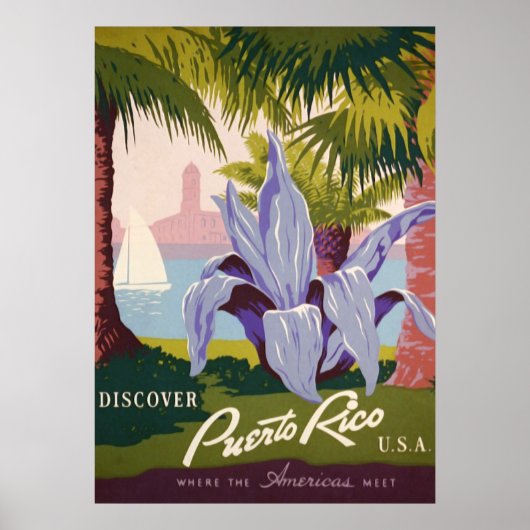  Discover Puerto Rico USA Poster (Voorkant)