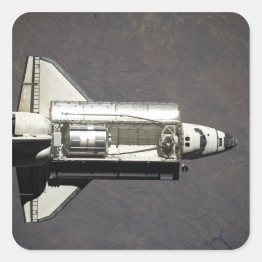 Discovery 2 Space Shuttle Vierkante Sticker (Voorkant)