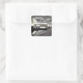 Discovery 3 Space Shuttle Vierkante Sticker (Tas)