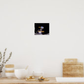 Discovery implementeert de Hubble Space Telescope Poster (Keuken)
