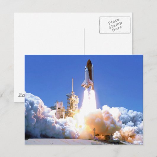 Discovery Shuttle Launch Briefkaart (Voorkant / Achterkant)