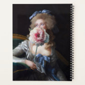 Discrète avec pivoine rose (Dos)