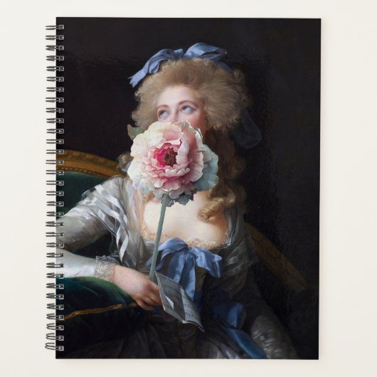 Discrète avec pivoine rose (Devant)